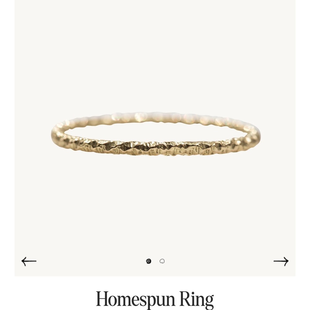 catbird homespun ring 18k gold